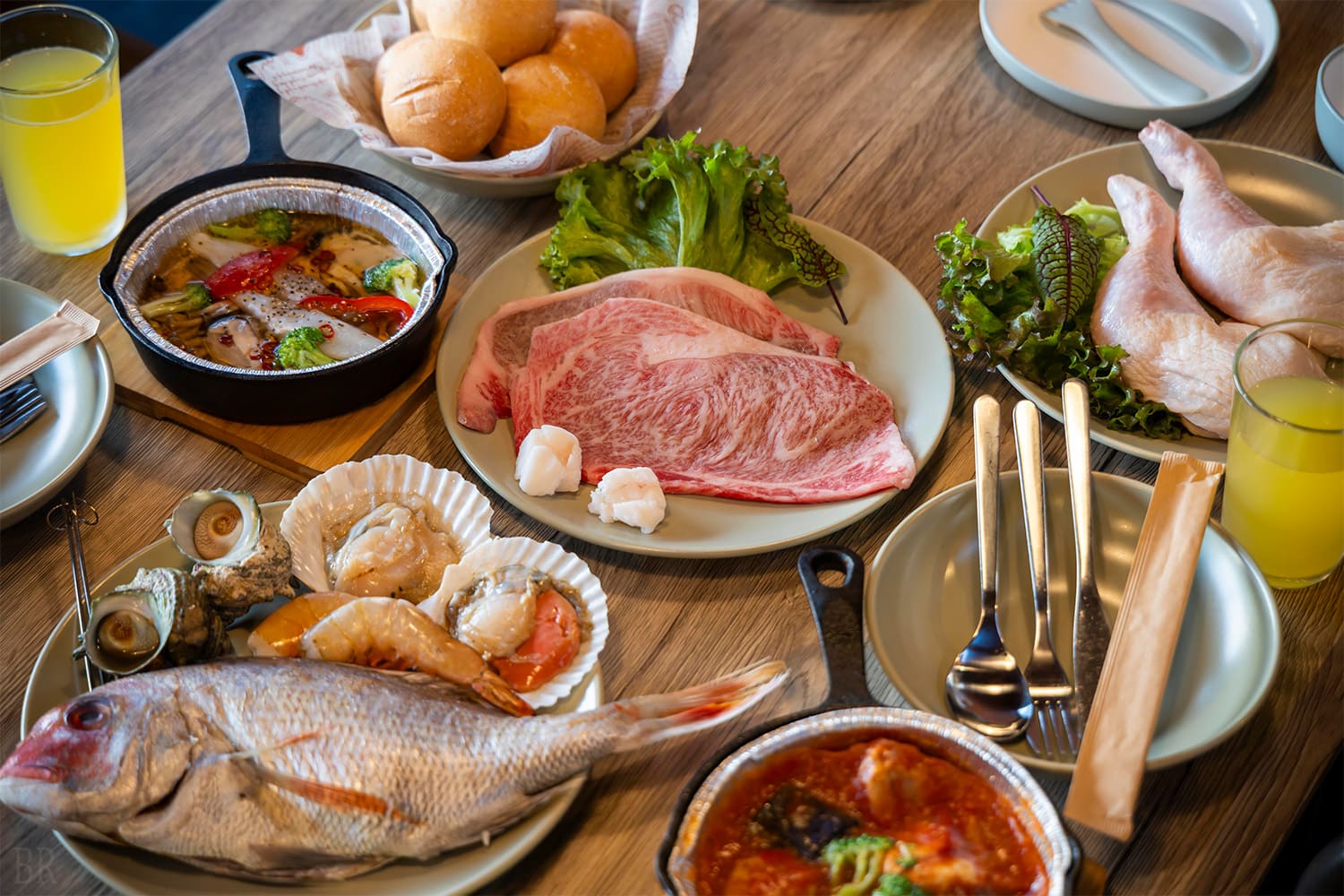 카라토 시장 직송의 재료로 만든 특별한 바베큐