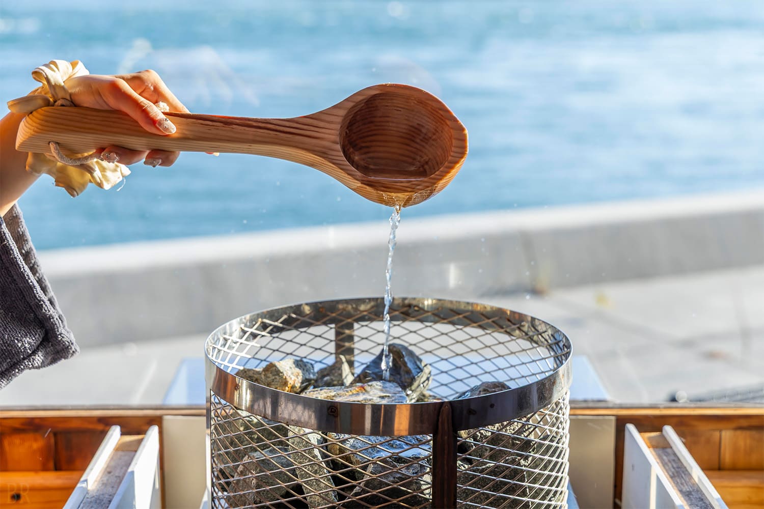 개방감 발군의 프라이빗 사우나